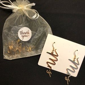 Mrs. Bride and Wife Earrings